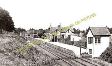 Orton Railway Station Photo. Orbliston - Mulben. Elgin to Keith Line. (1)