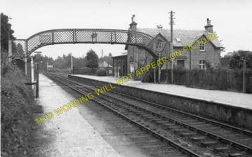 Orton Railway Station Photo. Orbliston - Mulben. Elgin to Keith Line. (2).