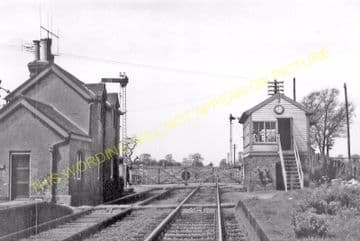 Orton Waterville Railway Station Photo. Peterborough - Castor. Wansford Line (2)
