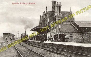 Oundle Railway Station Photo. Elton - Barnwell. Wansford to Thrapston Line (1)..