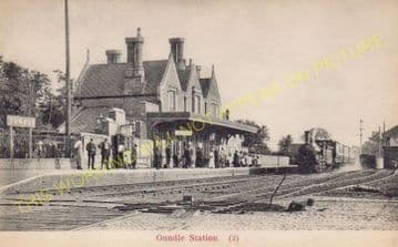 Oundle Railway Station Photo. Elton - Barnwell. Wansford to Thrapston Line (24)