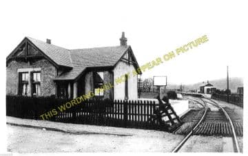 Oxton Railway Station Photo. Fountainhall - Lauder. North British Railway (1)