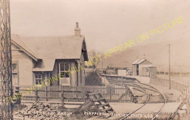 Oxton Railway Station Photo. Fountainhall - Lauder. North British Railway (5).