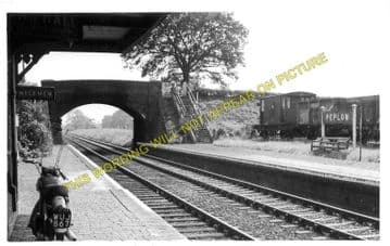 Peplow Railway Station Photo. Crudgington - Hodnet. Wellington to Tern Hill. (2)