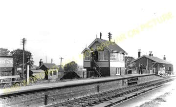 Pipe Gate Railway Station Photo. Madeley - Norton-in-Hailes. (1)..