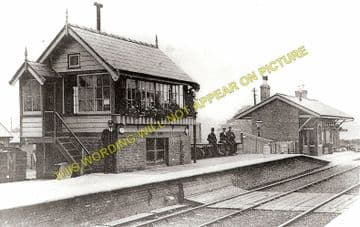 Pipe Gate Railway Station Photo. Madeley - Norton-in-Hailes. (2)