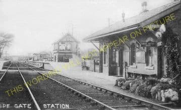 Pipe Gate Railway Station Photo. Madeley - Norton-in-Hailes. (3)