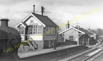 Pipe Gate Railway Station Photo. Madeley - Norton-in-Hailes. (4)