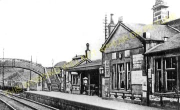 Polmont Railway Station Photo. Manuel to Falkirk and Larbert Lines. NBR. (4).