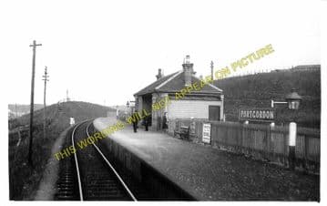 Port Gordon Railway Station Photo. Buckpool - Spey Bay. Buckie to Elgin. (1)..