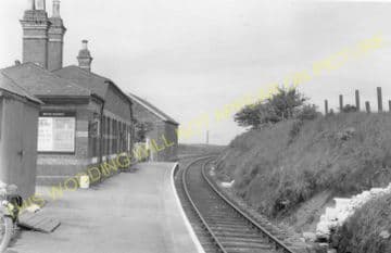 Rhosgoch Railway Station Photo. Amlwch - Llanerchymedd. Holland Arms Line. (4).