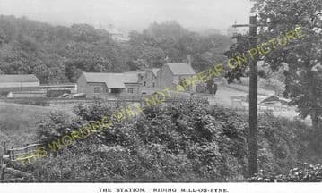Riding Mill Railway Station Photo. Corbridge - Stocksfield. Newcastle Line. (3).