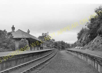 Row Railway Station Photo. Helensburgh - Shandon. Renamed Rhu. NBR. (3)