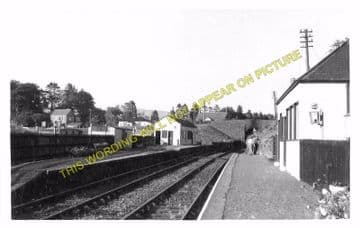 Rumbling Bridge Railway Station Photo. Crook of Devon - Dollar. Kinross Line (2)