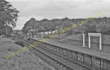 Rutherford Railway Station Photo. Roxburgh - Maxton. St. Boswells Line. (3)