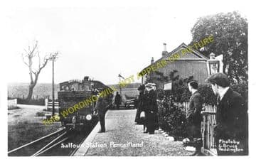 Saltoun Railway Station Photo. Pencaitland - Humbie. Ormiston to Gifford. (1)..