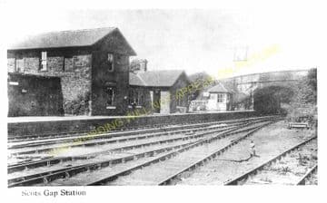 Scotsgap Railway Station Photo. Middleton to Knowesgate and Long Witton Line (2)