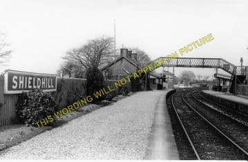 Shieldhill Railway Station Photo. Lochmaben - Amisfield. Lockerbie Line. (1).