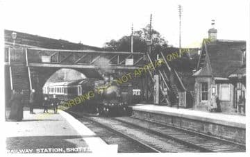 Shotts Railway Station Photo. Fauldhouse - Hartwood. Caledonian Railway. (2)