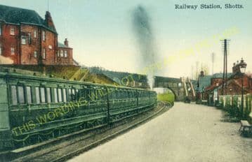 Shotts Railway Station Photo. Fauldhouse - Hartwood. Caledonian Railway. (3)