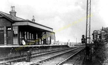 Slamannan Railway Station Photo. Avonbridge to Longriggend Line. (5)