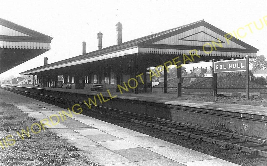 Solihull Railway Station Photo 1 Knowle Olton Birmingham to Hatton Line. 