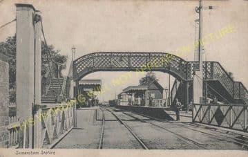Somersham Railway Station Photo. St. Ives to Warboys and Chatteris Lines. (10)