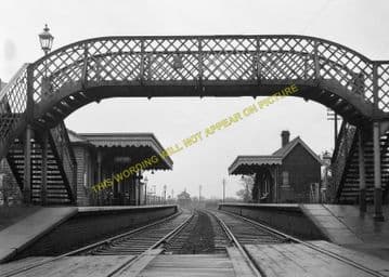 Somersham Railway Station Photo. St. Ives to Warboys and Chatteris Lines. (7)