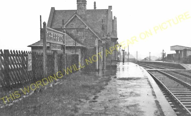 Thrapston Midland Road Railway Station Photo. Twywell - Raunds. Midland Rly. (3)..