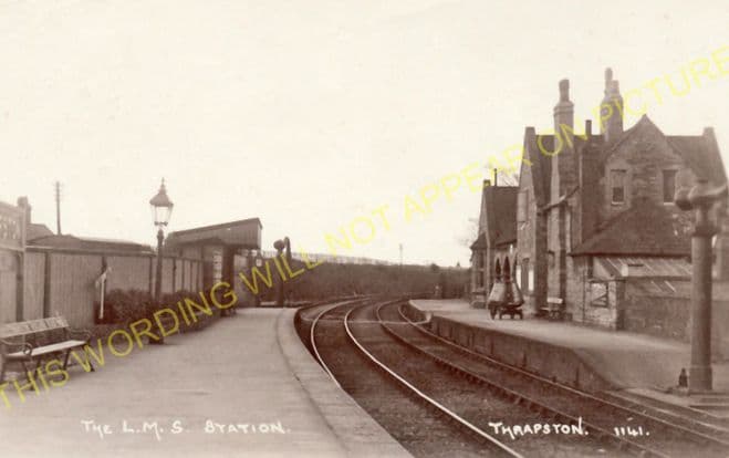 Thrapston Midland Road Railway Station Photo. Twywell - Raunds. Midland Rly. (7)