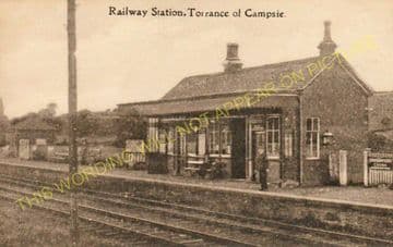 Torrance Railway Station Photo. Balmore - Gavell. Glasgow to Kilsyth Line. (3).