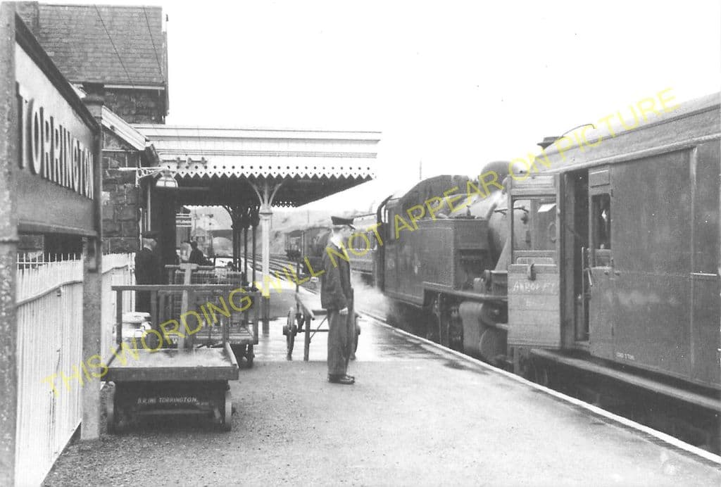 14 Bideford to Watergate and Petrockstow. Torrington Railway Station Photo 