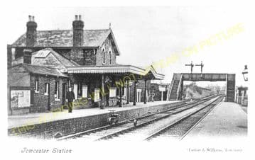Towcester Railway Station Photo. Blisworth to Blakesley and Wappenham Lines. (4)