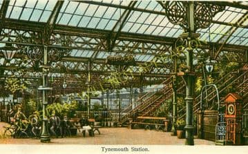 Tynemouth Railway Station Photo. Newcastle Line. North Eastern Railway. (4)