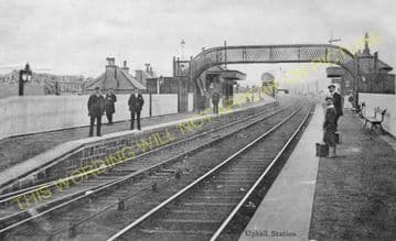 Uphall Railway Station Photo. Drumshoreland to Livingstone and Bangour Lines (4).