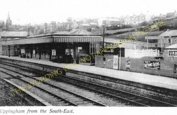 Uppingham Railway Station Photo. Seaton Line. London & North Western Railway (1)