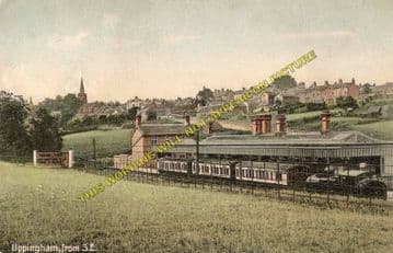 Uppingham Railway Station Photo. Seaton Line. London & North Western Railway (2)
