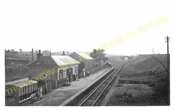 Urquhart Railway Station Photo. Garmouth - Calcots. Buckie to Elgin Line. (1)