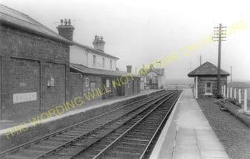 Valley Railway Station Photo. Holyhead - Rhosneigr. Anglesey. Bangor Line. (2)