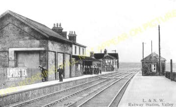 Valley Railway Station Photo. Holyhead - Rhosneigr. Anglesey. Bangor Line. (3).
