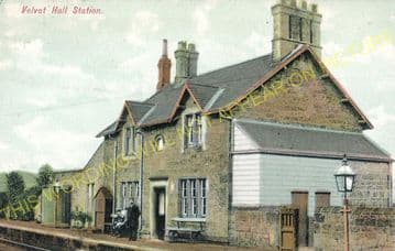 Velvet Hall Railway Station Photo. Tweedmouth - Norham. Coldstream Line. (2)