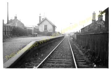Westfield Railway Station Photo. Blackstone - Bathgate. North British Railway (1
