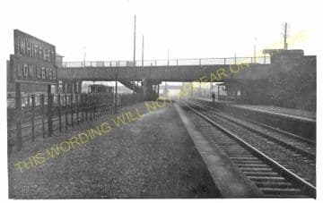 Whifflet Low Level Railway Station Photo. Coatbridge Area. Caledonian Rly. (1)..
