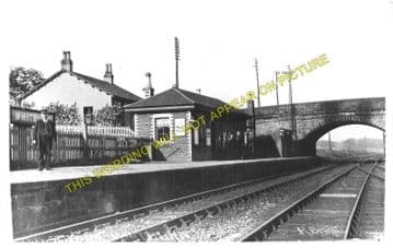 Whitburn Railway Station Photo. Bathgate to Bents and Addiewell Lines. NBR. (1)