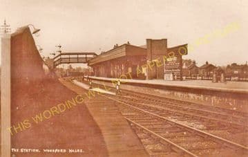 Woodford Halse Railway Station Photo. Culworth - Charwelton. Brackley Line. (14)