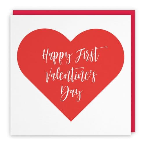 1st Valentine's Day Card Love Heart