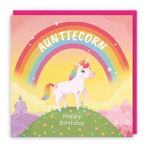 Auntie Unicorn Birthday Card Imagination