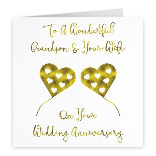 Grandson And Wife Anniversary Card Milano