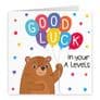 A Levels Good Luck Bears Card