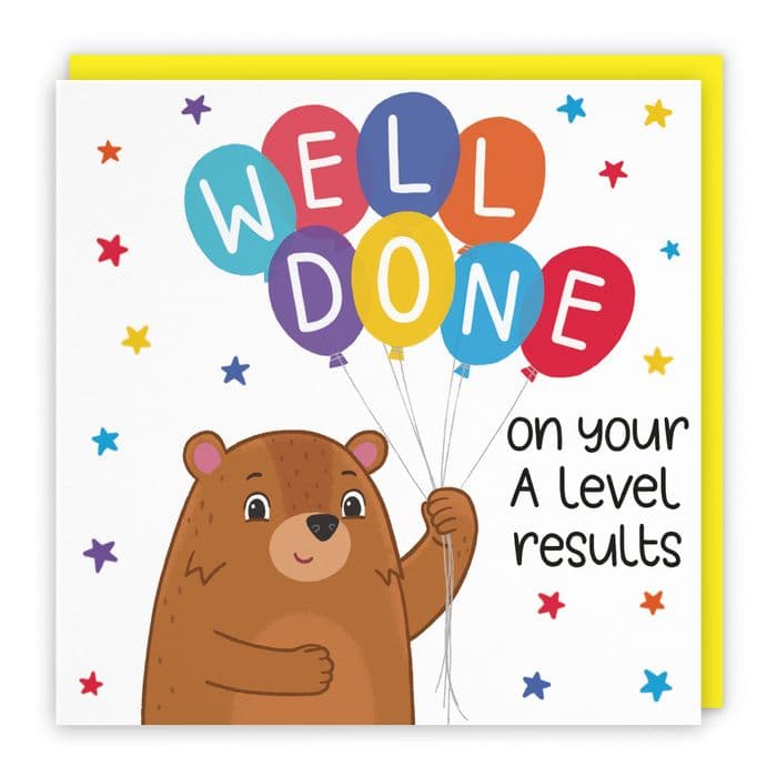 A Levels Passed Bears Card